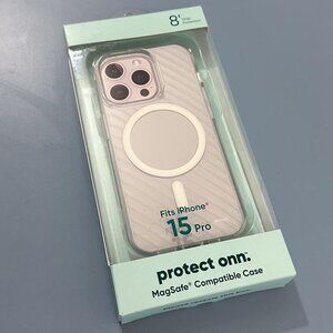 Onn iPhone 15 Pro Clear Gel Magsafe Case, NIB